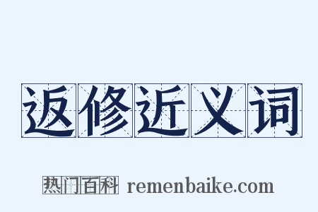 返修近义词是什么意思的图片